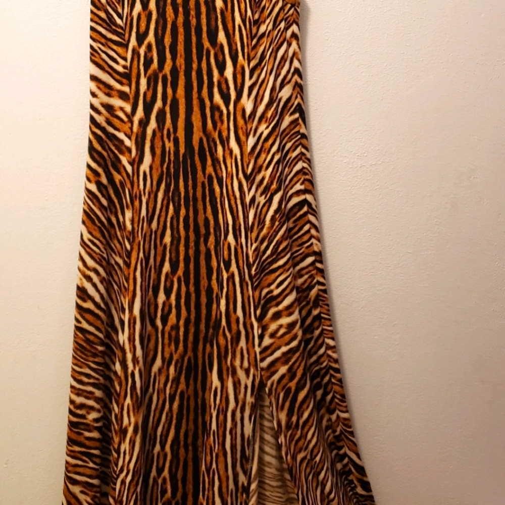 Michael Kors animal print long dress